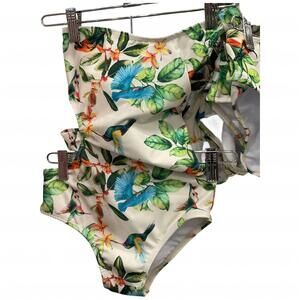 NEW PLANET SEA girl's botanic aviary one-piece in multi